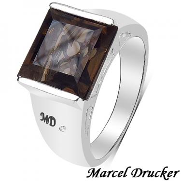 Marcel Drucker Diamond 5.99ct Smoky Topaz Designer Ring