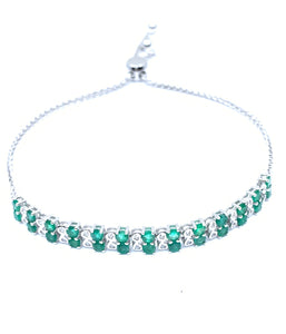 Irresistible 2.7ctw Emerald Bracelet