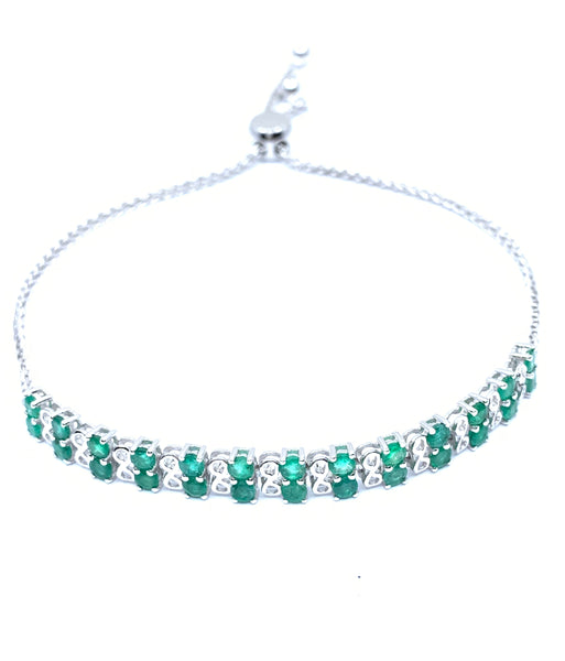 Irresistible 2.7ctw Emerald Bracelet