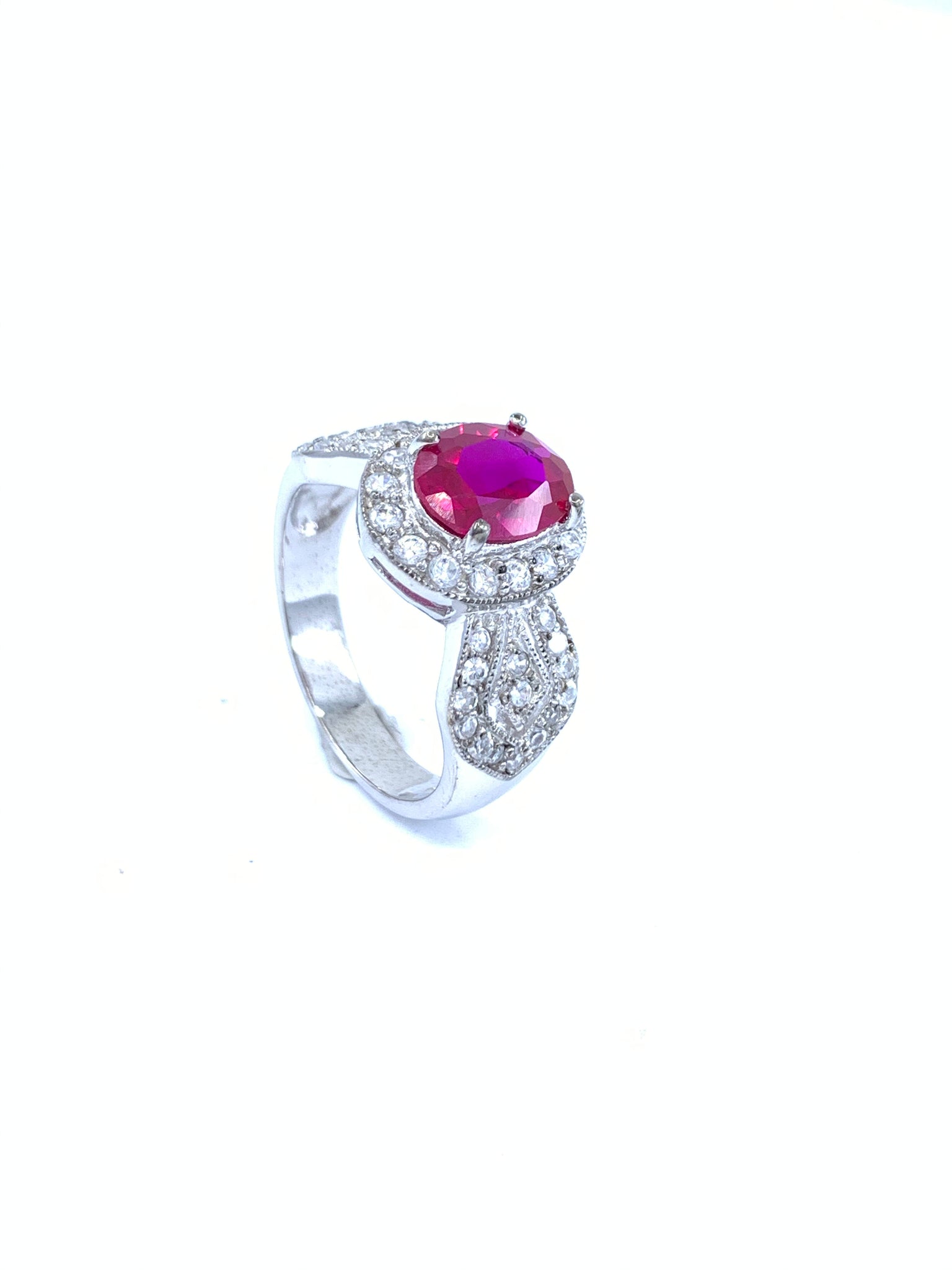 Beautiful Rosy Red Classic Ring