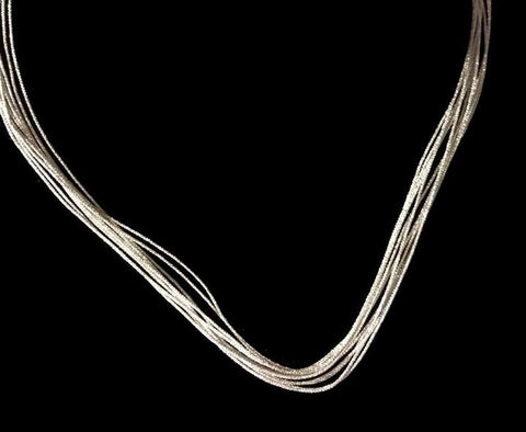 Japanese Silver 10 Strands Silk Cord