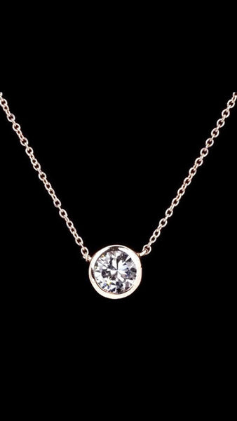 Elegant Style Rose Gold Pendant Necklace