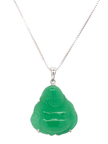 Happy Buddha Jade Pendant