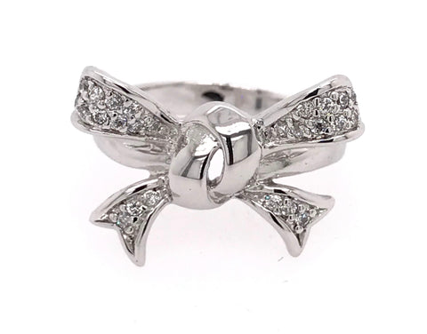 Pave Bow Tie Ring