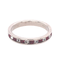 Red & White Eternity Band
